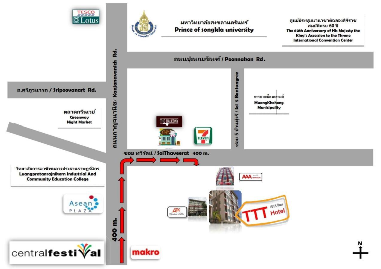 TTT Hotel Hat Yai Buitenkant foto